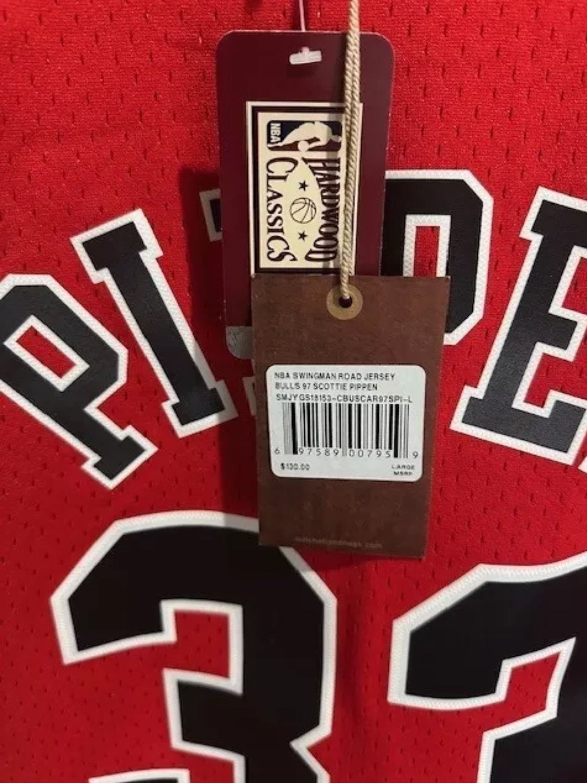 Mitchell & Ness NBA SWINGMAN Road Jersey Chicago Bulls 97 Scottie Pippen