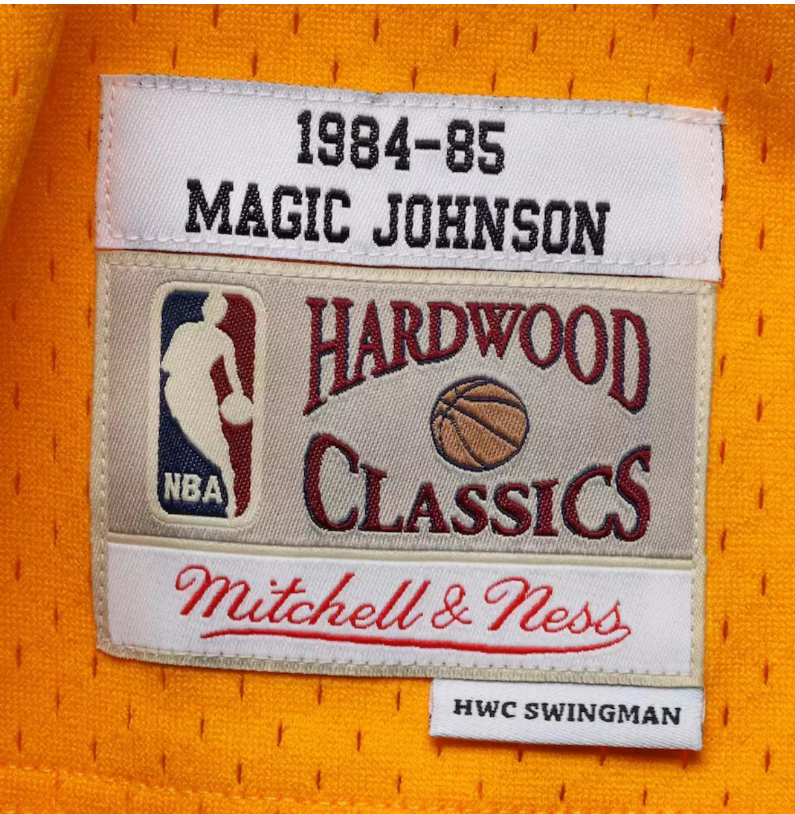 Mitchell & Ness Gold NBA LA Lakers Magic Johnson 1984-85 Home Swingman