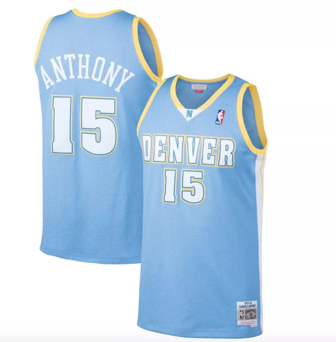 New 2003-04 Carmelo Anthony #15 Denver Nuggets Mens Mitchell & Ness Jersey