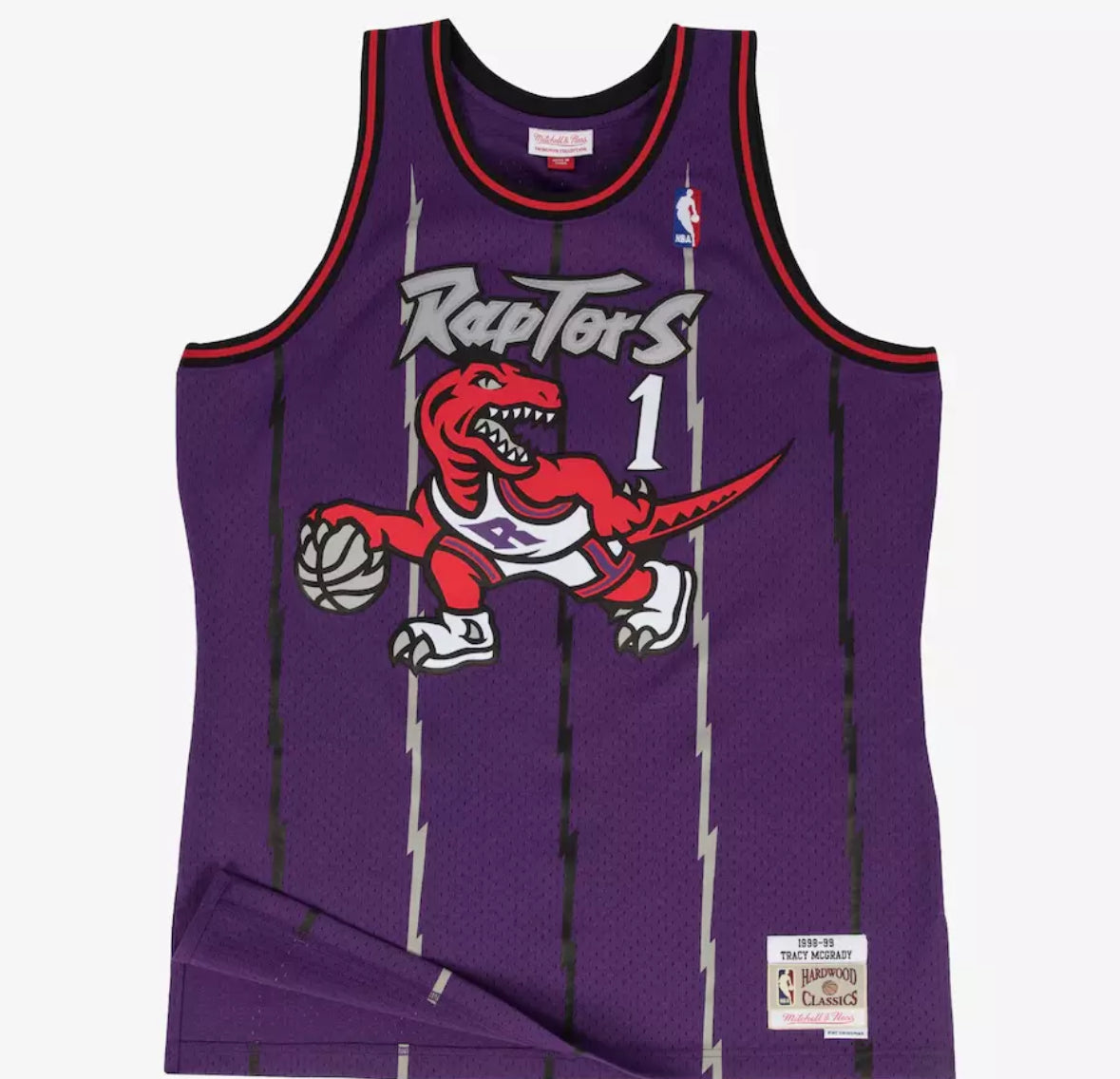 Men's Tracy McGrady Purple Toronto Raptors 1998/99 Hardwood Classics Swingman