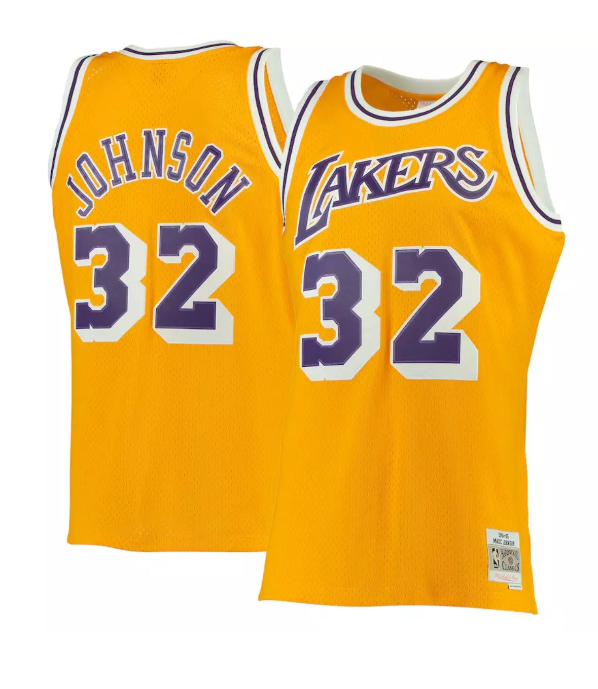 Mitchell & Ness Gold NBA LA Lakers Magic Johnson 1984-85 Home Swingman