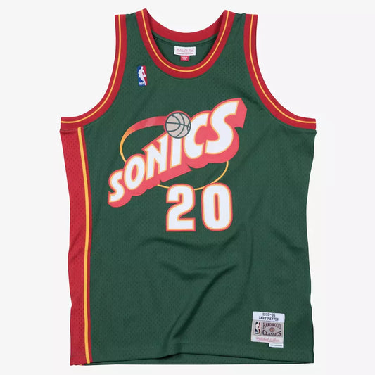 Men's Seattle Super Sonics Gary Payton Mitchell & Ness Green 1995/96 Hardwood