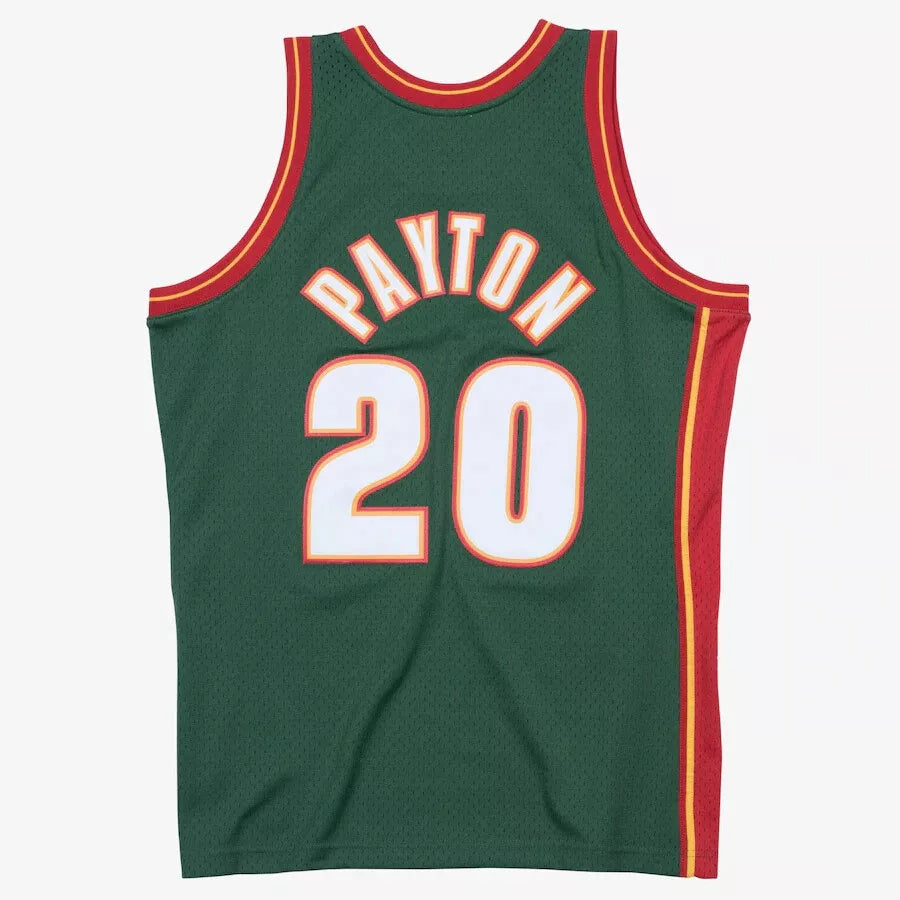 Men's Seattle Super Sonics Gary Payton Mitchell & Ness Green 1995/96 Hardwood