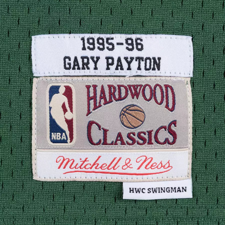 Men's Seattle Super Sonics Gary Payton Mitchell & Ness Green 1995/96 Hardwood